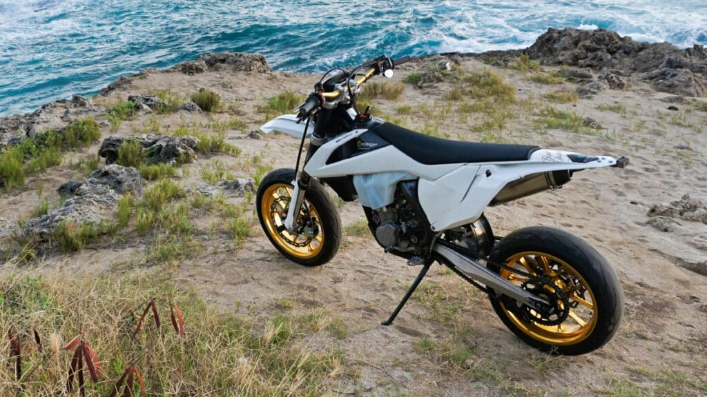 crossmotor ombouwen tot supermotard